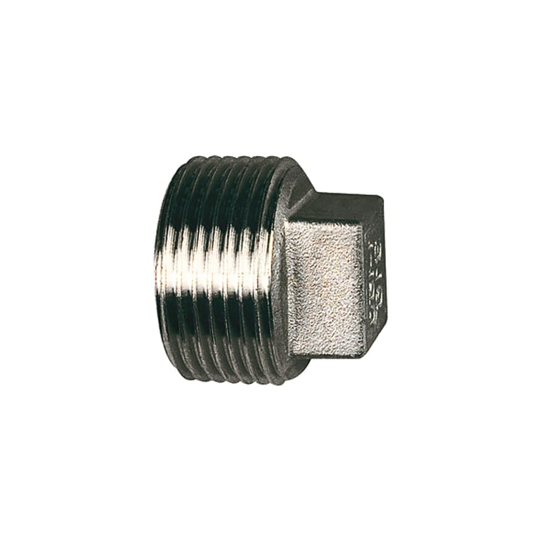 Riegler 111851 Verschlussstopfen, Vierkant, G 1 1/4, SW 23, Edelstahl 1.4408 - Bild 1
