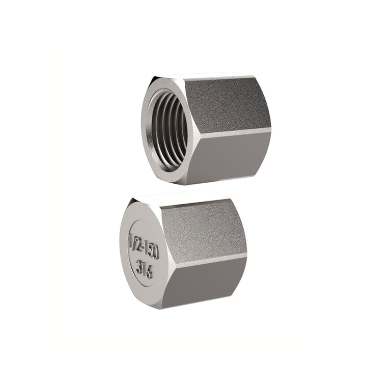 Riegler 111873 Verschlusskappe, Sechskant, G 1/4, SW 16, Edelstahl 1.4408