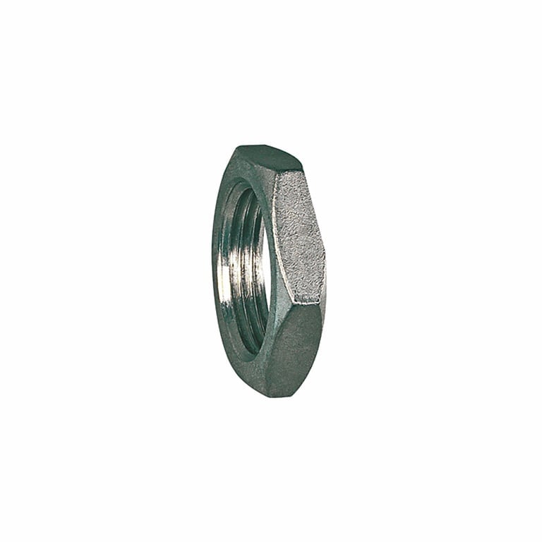 Riegler 111919 Sechskant-Gegenmutter, G 1/8, SW 14, Edelstahl 1.4408
