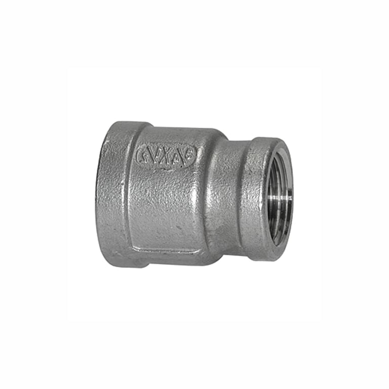 Riegler 111886 Reduziermuffe, rund, G 1/2 i., G 3/8 i., Edelstahl 1.4408 - Bild 1