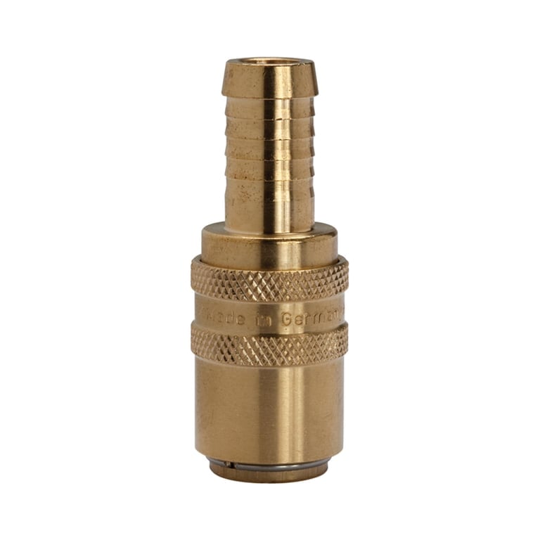 Riegler 107956 Temperierkupplung DN 9, Zapfen 13 mm, Schlauchtülle gerade