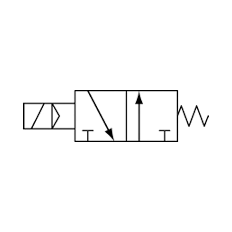 Riegler 116091 3/2-Wegeventil elektropneum., monost., NO, G1/4, 24VDC, 1300l/min - Bild 2