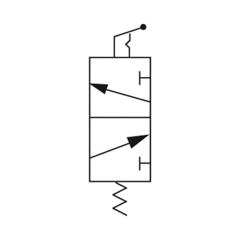 Riegler 115991 3/2-Wegeventil, manuell betätigt, »M3«, Kipphebel, NC, G 1/4 - Bild 2
