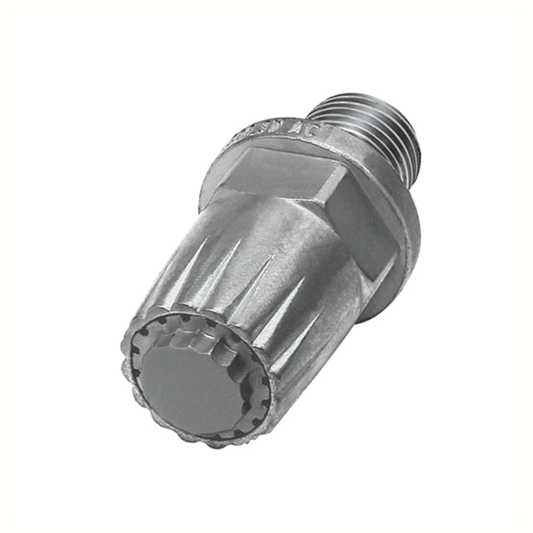 Riegler 114476 Lärmarme Runddüse, G 1/4 AG, Zink-Druckguss, Düsen-Außen-ø 19 mm