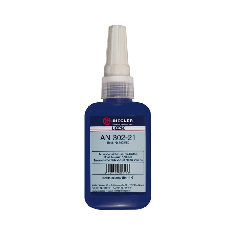 Riegler 114551 Lock AN 302-21, anaerober Klebstoff,niedrigfest, 50 ml