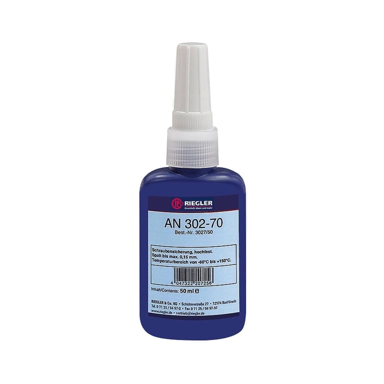 Riegler 114558 Lock AN 302-70, anaerober Klebstoff, hochfest, 50 ml - Bild 1