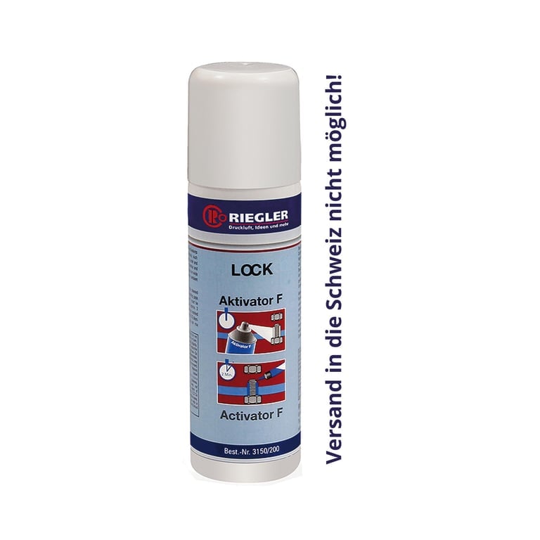 Riegler 114565 Lock Aktivator F, aktiviert passive Oberflächen, 200 ml