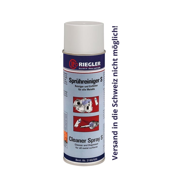 Riegler 114575 Sprühreiniger S, vor dem Einsatz von Lock-Produkten, 500 ml
