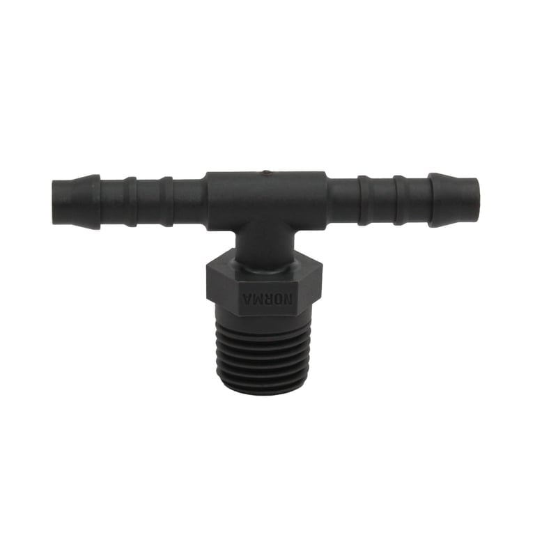 Riegler 110965 T-Einschraubstutzen, R 1/8 a., für Schlauch LW 6 mm, SW 10, PA 6 - Bild 1