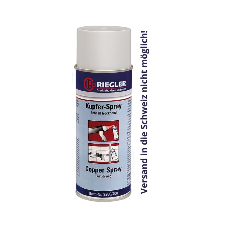 Riegler 114580 Kupfer-Spray, Temperatur max. 300 °C, 400 ml