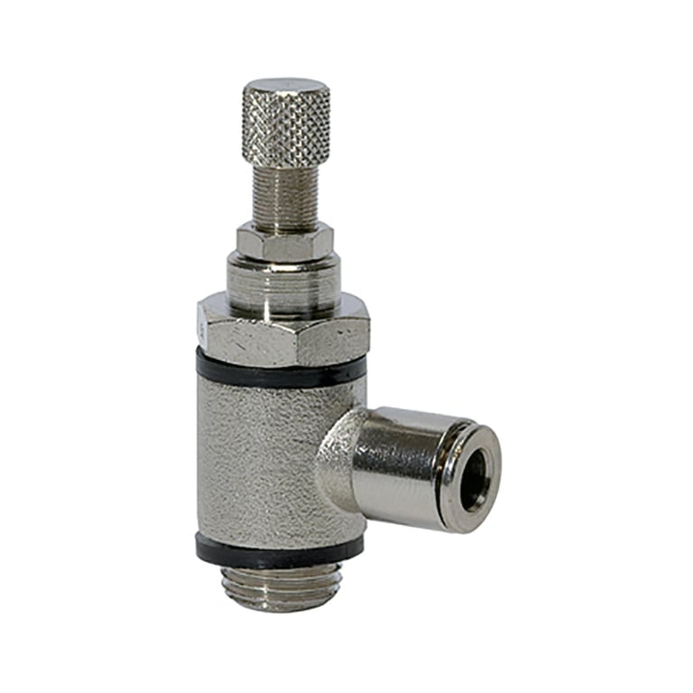 Riegler 107006 Drosselventil, Drosselung beidseitig (B) Steckverb.G1/4,Schl. 6 - Bild 1