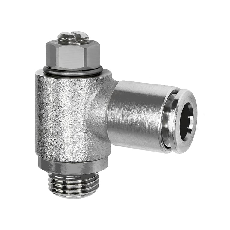 Riegler 106281 Drosselrückschlagventil, Zuluft, M5, Steckverbindung 6 - Bild 1