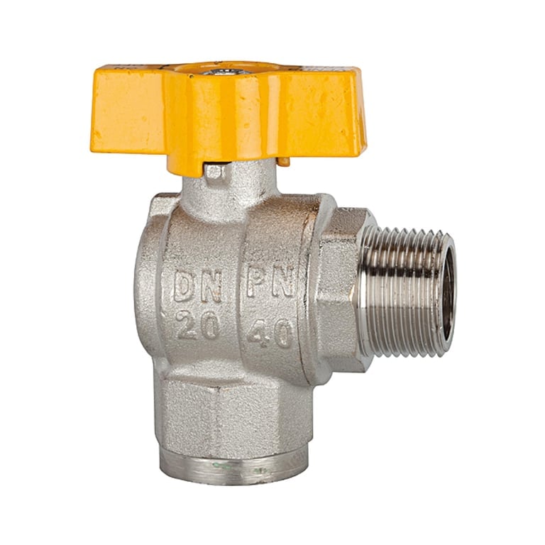 Riegler 103313 Kugelhahn Eckform, EN 331, MS vern., IG/AG, R/Rp 1/2, DN 15 - Bild 1