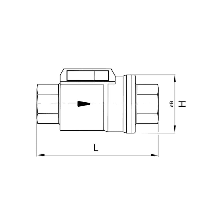 Riegler 133394 Koaxialventil pneumat. bet., einfachw. NC, MS vern.,NBR, Rp 11/4 - Bild 2
