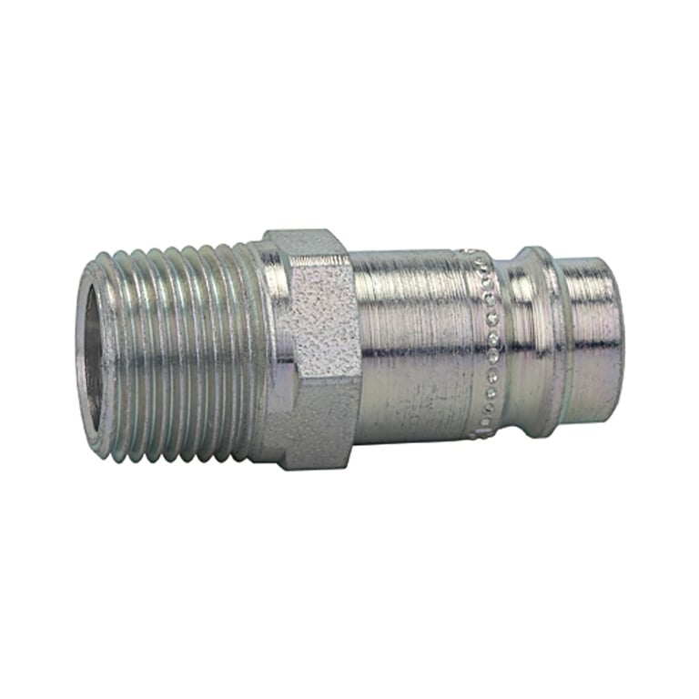 Riegler 107474 Nippel, NW 10, Stahl gehärtet/verz., Robustausführung, R 1/2 AG