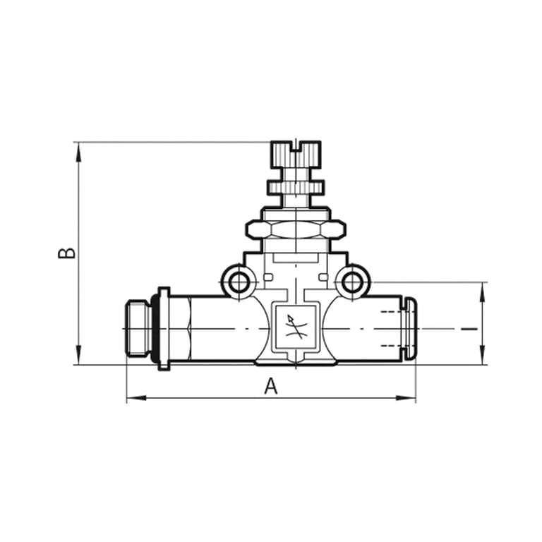 Riegler 106736 Drosselventil beidseitig, Gewinde-Schlauch, G 1/8, Schlauch-Ø 6 - Bild 2