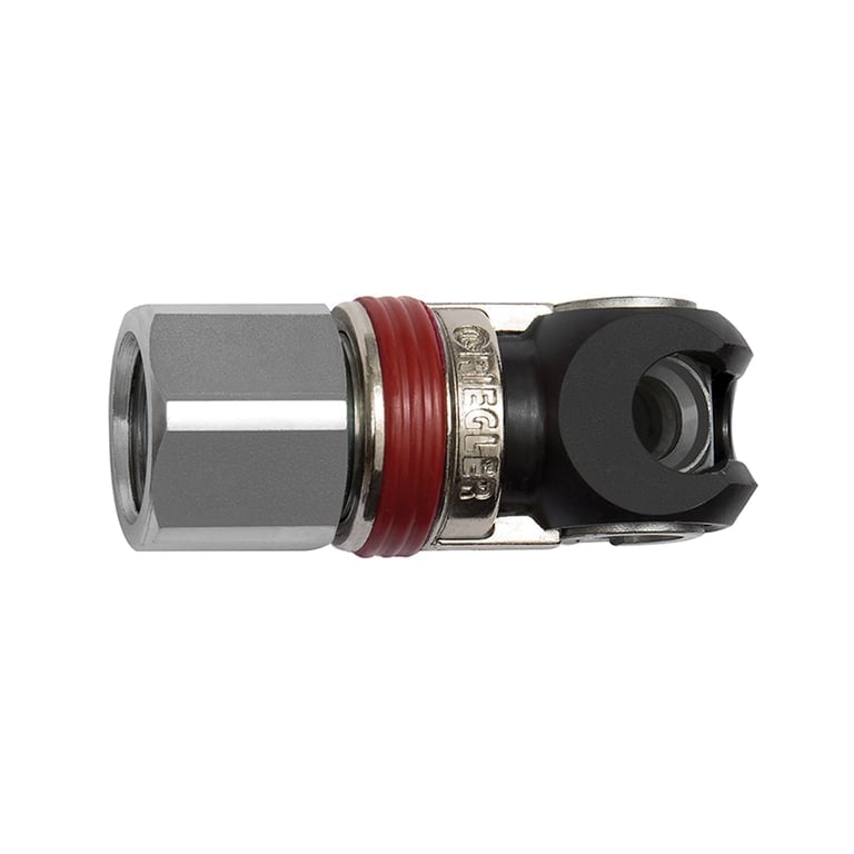 Riegler 141599 Schwenk-Sicherheitskupplung NW 5,5, ARO 210, Stahl, NPT 3/8 IG - Bild 1