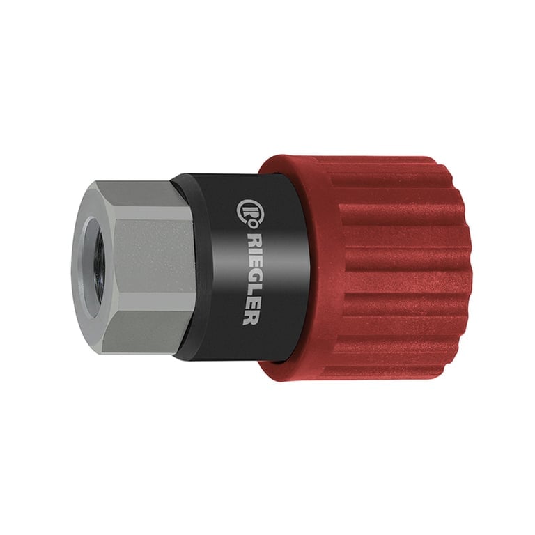 Riegler 141736 Dreh-Sicherheitskupplung NW 6, ISO 6150 C, Stahl, G 1/8 IG - Bild 1