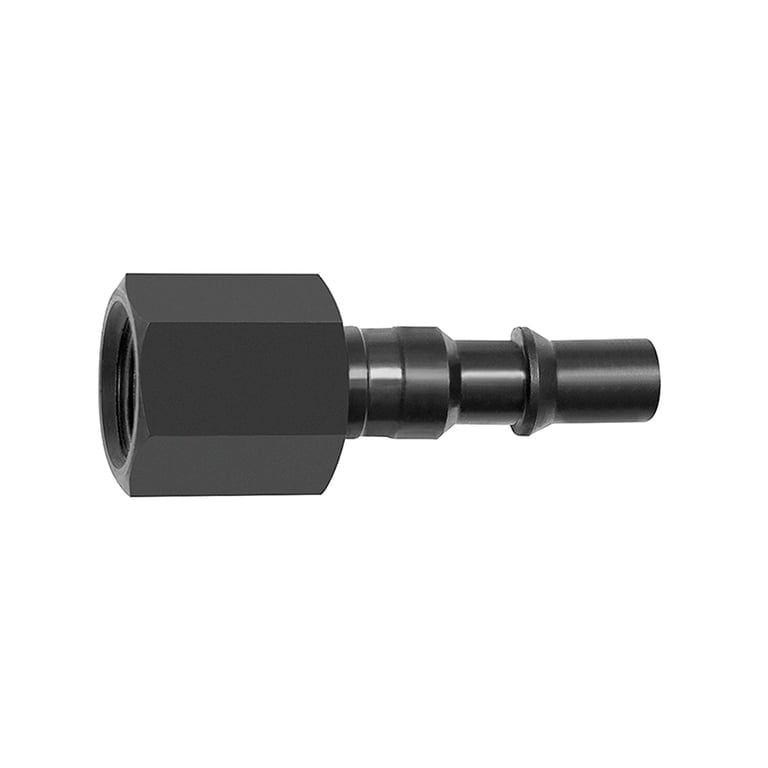 Riegler 141646 Nippel für Kupplungen NW 6, ISO 6150 C, Stahl, NPT 1/4 IG