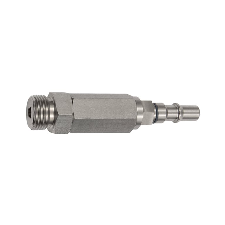 Riegler 141908 Unverwechselbarer Nippel NW 6, ISO 6150 C, RSV, G 3/8 AG, gelb