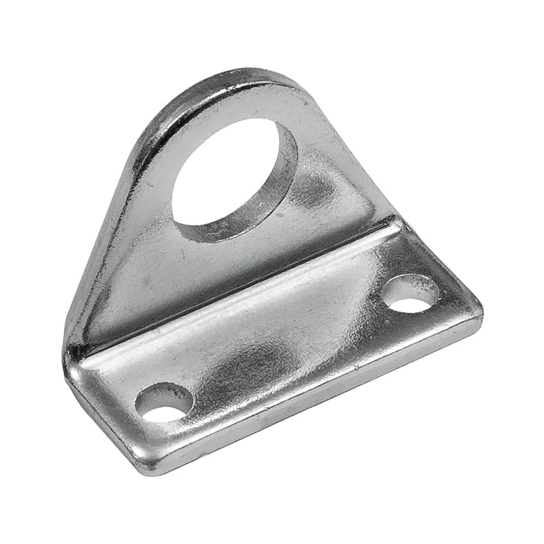 Riegler 156763 Fußbefestigung, ISO 6432, Kolben-Ø 8-10, Stahl verzinkt, 1 Stück