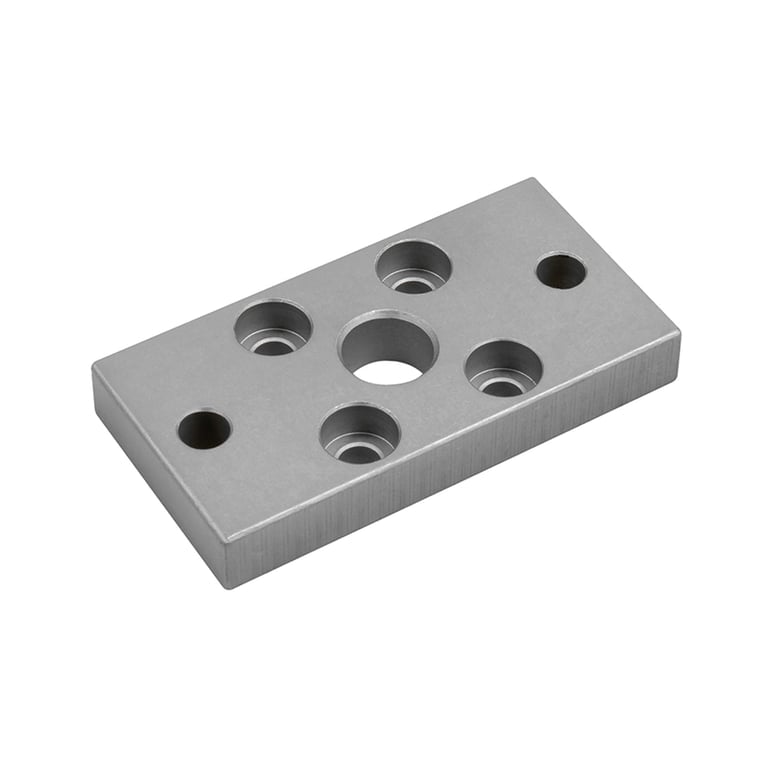 Riegler 156784 Front- oder Bodenflansch, ISO 21287, UNITOP, Kolben-Ø 20 - Bild 1