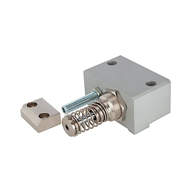 Riegler 106379 Einstellbare Endlage, Stoßdämpfer, Kolbenstangenl.Zyl. Kolben-Ø25