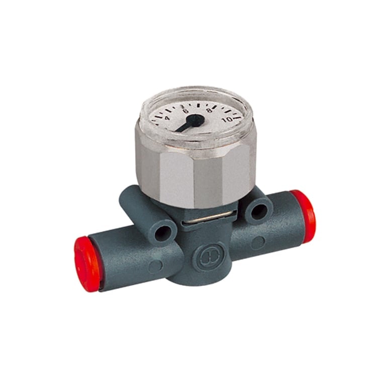 Riegler 106754 Manometer »lineonline«, Schlauch - Schlauch, für Schlauch-Ø 6 - Bild 1