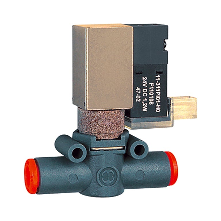 Riegler 106844 3/2-Wege-Magnetventil schallgedämpfte Entlüftung, NC, Schl.8 - Bild 1