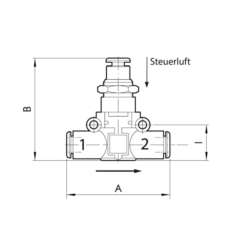 Riegler 106790 3/2-Wegeventil, pneum. NC, Schlauch-Schlauch, für Schlauch-Ø 6 - Bild 2