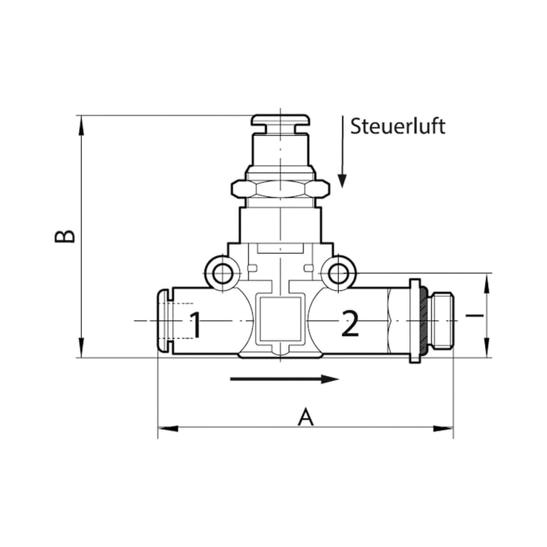 Riegler 106797 3/2-Wegeventil, pneum. NC, Schlauch - Gewinde, G1/8, Schl.6 - Bild 2