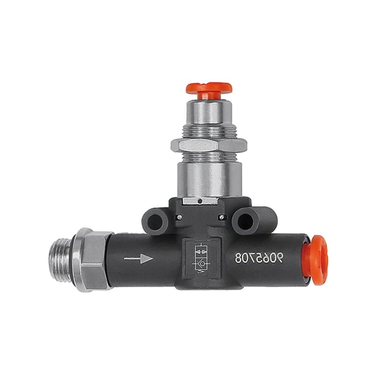 Riegler 106821 Pneum.entsperrb.Rückschlagventil Gew.-Schl., G 1/8, Schl.6 - Bild 1