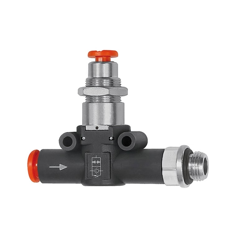 Riegler 106830 Pneum.entsperrb.Rückschlagventil Schl.-Gew., G 3/8, Schl.8 - Bild 1