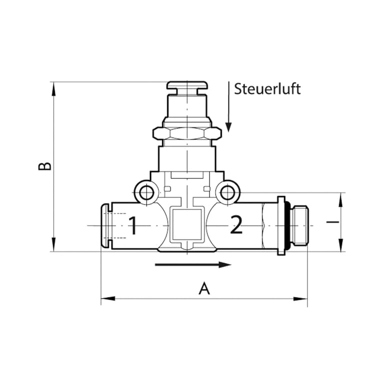 Riegler 106830 Pneum.entsperrb.Rückschlagventil Schl.-Gew., G 3/8, Schl.8 - Bild 2