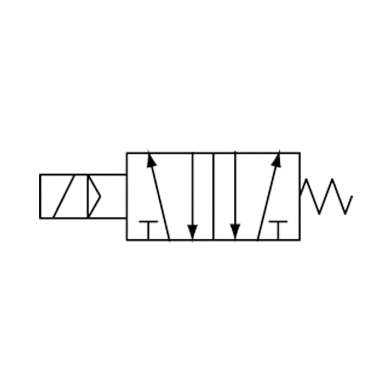 Riegler 116136 5/2-Wegeventil elektropneum. »4V« monostabil, G 1/2, 230 V, 50 Hz - Bild 2
