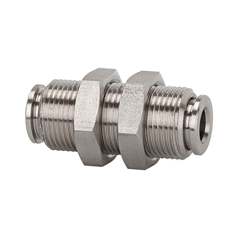 Riegler 110430 Gerade Schott-Steckverbindung, M20x1,0, Edelstahl 1.4404 - Bild 1