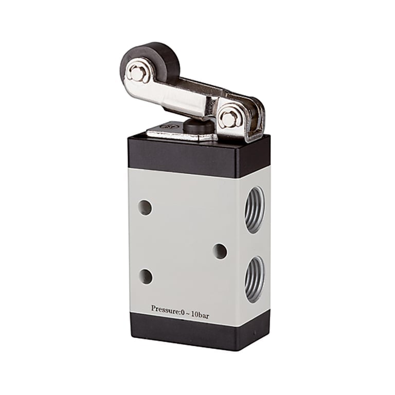 Riegler 115957 3/2-Wegeventil, mechanisch betätigt, »M3«, Rollenhebel, NC, G 1/4 - Bild 1