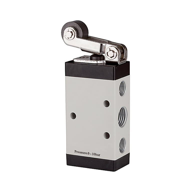 Riegler 115958 5/2-Wegeventil, mechanisch betätigt, »M5«, Rollenhebel, G 1/8 - Bild 1