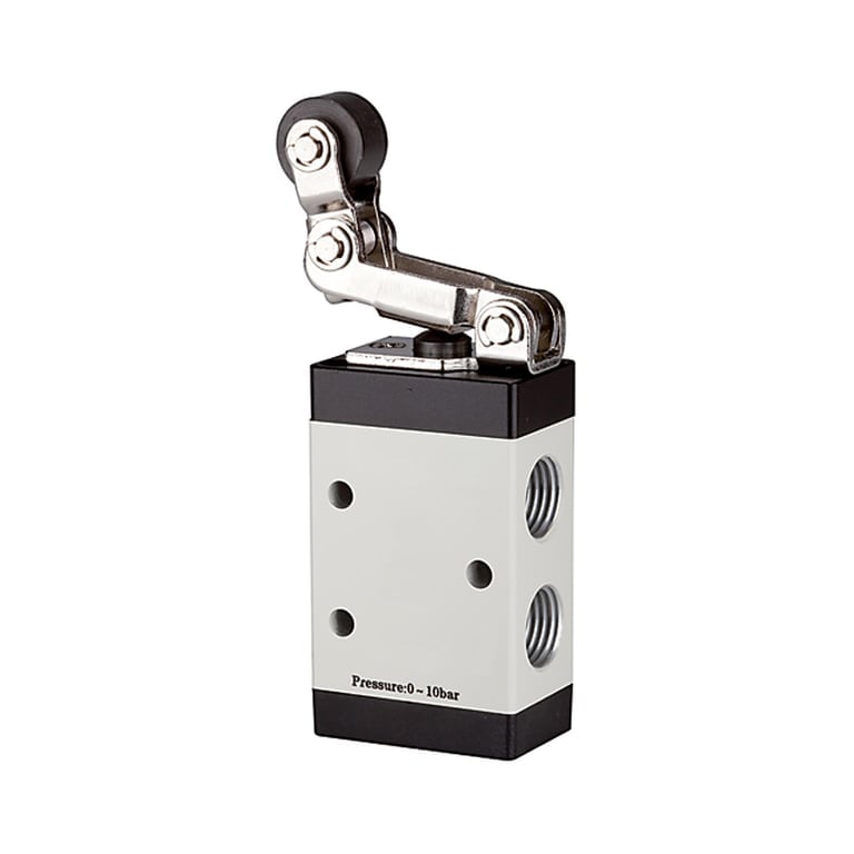 Riegler 115961 3/2-Wegeventil, mech. betätigt, »M3«, RH, fr. Rücklauf, NC, G 1/4 - Bild 1
