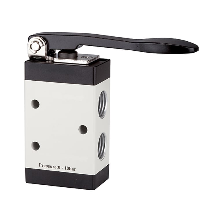 Riegler 115982 3/2-Wegeventil, manuell betätigt, »M3«, langer Hebel, NC, G 1/8 - Bild 1