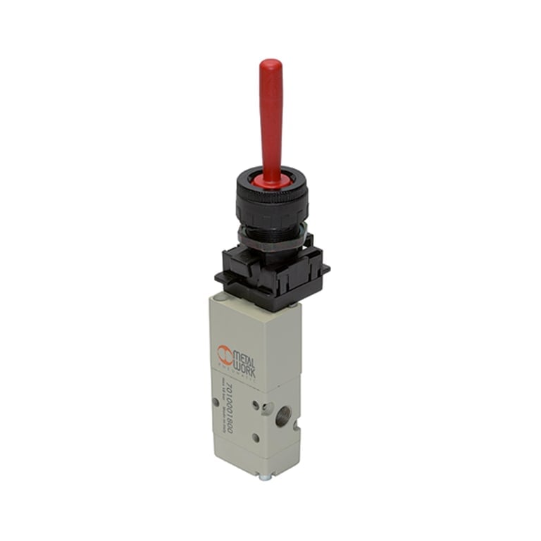 Riegler 106418 3/2-Wegeventil, manuell, Handhebel, NC, monostabil, G 1/8 - Bild 1