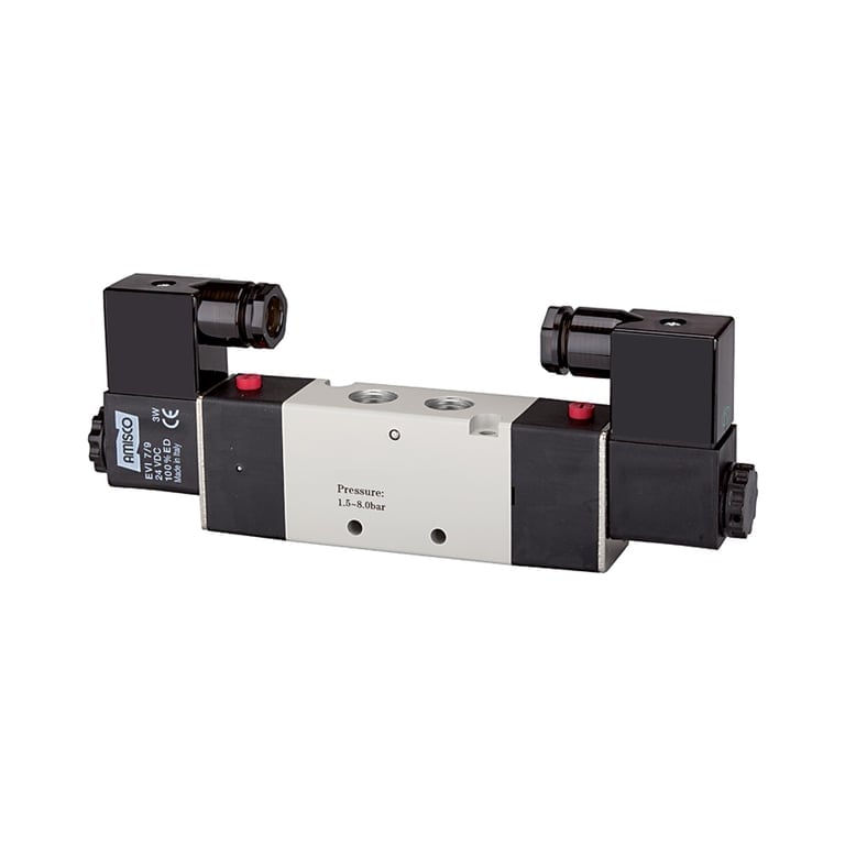 Riegler 116139 5/2-Wegeventil elektropneu., »4V«, bista., G 1/8, 24VDC, 750l/min - Bild 1