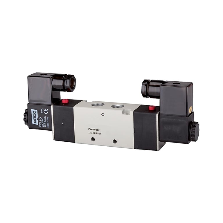 Riegler 116148 5/2-Wegeventil elektropn. »4V« bist., G1/4, 230V 50 Hz, 1300l/min - Bild 1