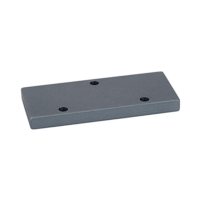 Riegler 106641 Abdeckplatte, Grundpl.sy./Mehrf.-Grundpl. f. Ventile Anschl. G1/4