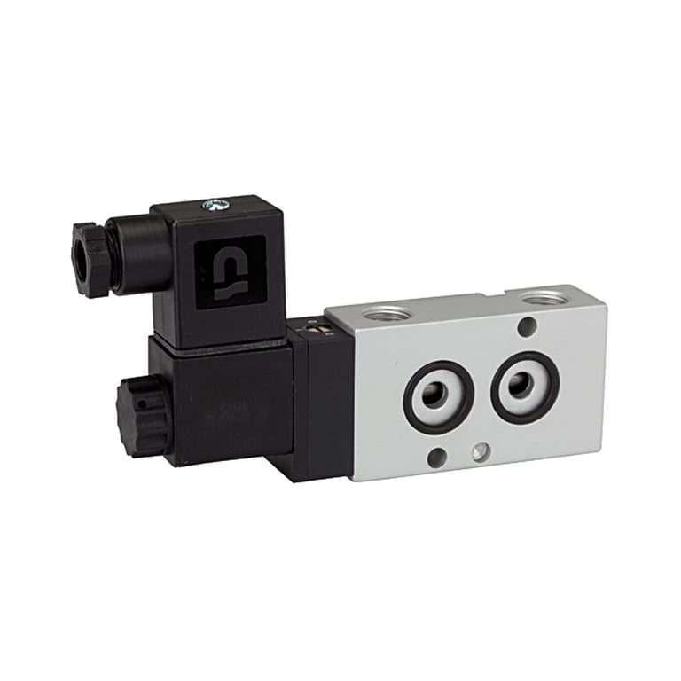 Riegler 103658 3/2-Wegeventil, NAMUR, mono, NC, Alu eloxiert, G 1/4, 24 V DC - Bild 1