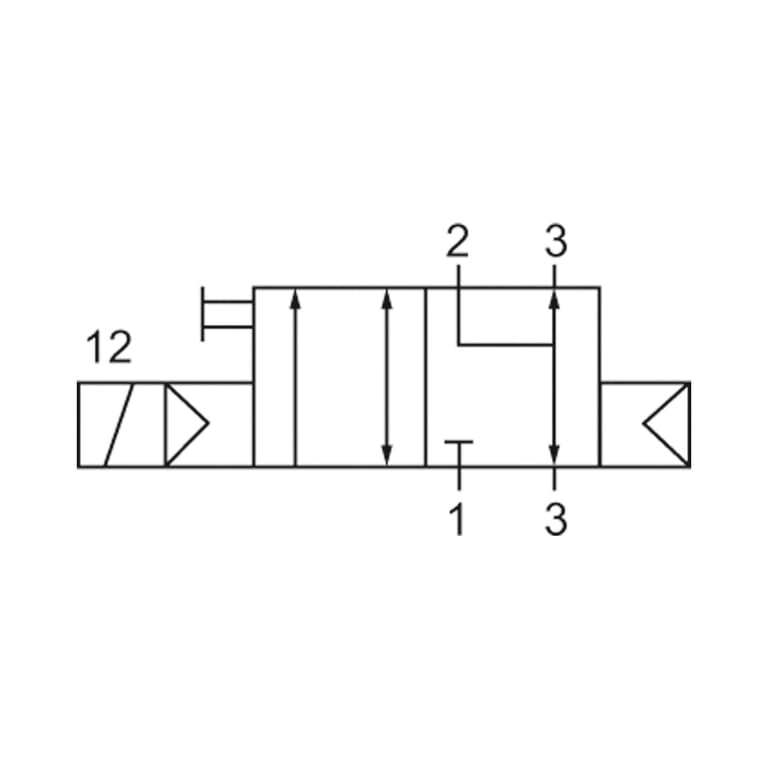 Riegler 103659 3/2-Wegeventil, NAMUR, mono, NC, Anschluss G 1/4, 230 V, 50Hz - Bild 2