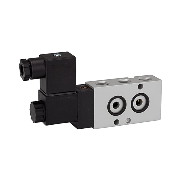 Riegler 103662 5/2-Wegeventil, NAMUR, mono, Alu eloxiert, G 1/4, 24 V DC - Bild 1