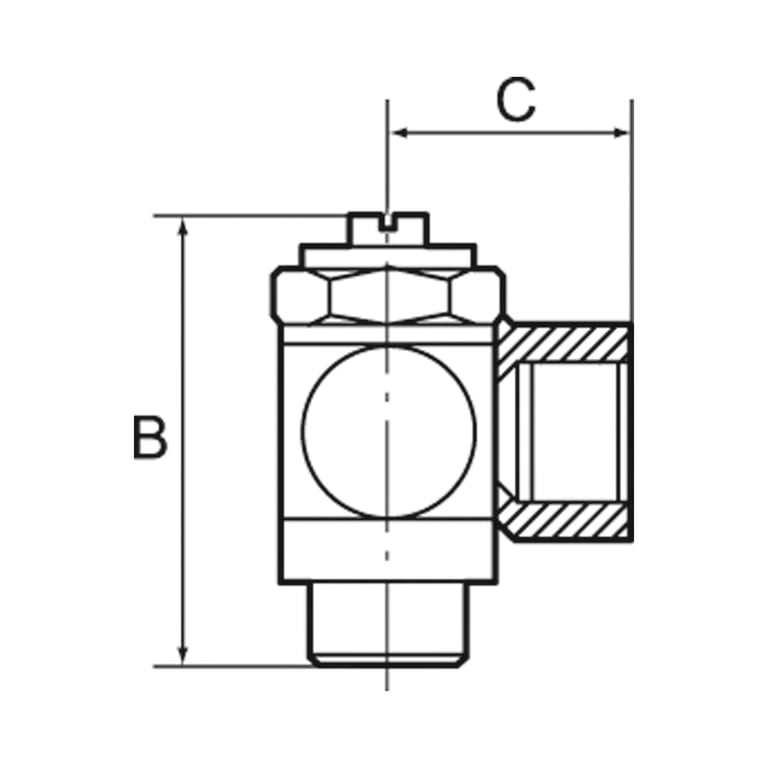 Riegler 106967 Drosselventil, Drosselung beidseitig (B), G 3/8 IG, G 3/8 - Bild 2