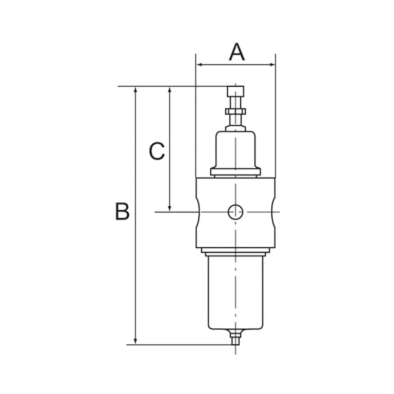 Riegler 133540 Edelstahl-Filterregler, 1.4401, BG 1, G 1/4, 1,7 - 17,5 bar - Bild 2