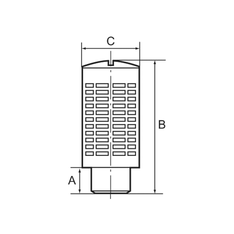 Riegler 113380 Kunststoff-Schalldämpfer mit Granulatfüllung, G 3/4 - Bild 3